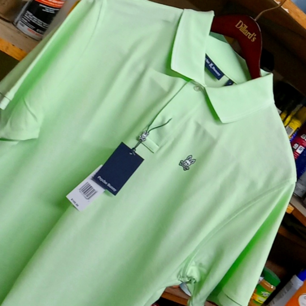 Psycho Bunny patina green polo